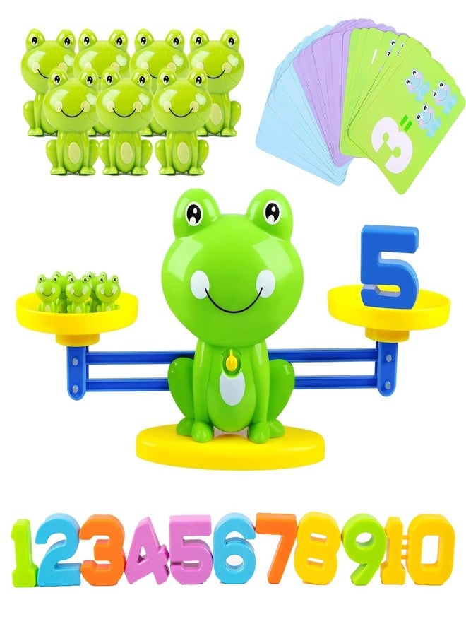 lonfypeng Frog Balance Counting Toys, Cool Math Learning Games for Boys and Girls, Educational Number Preschool Toy, Fun Children's Gift STEM Math Games for Kids Age 3+ (63 PCS) - Image 1